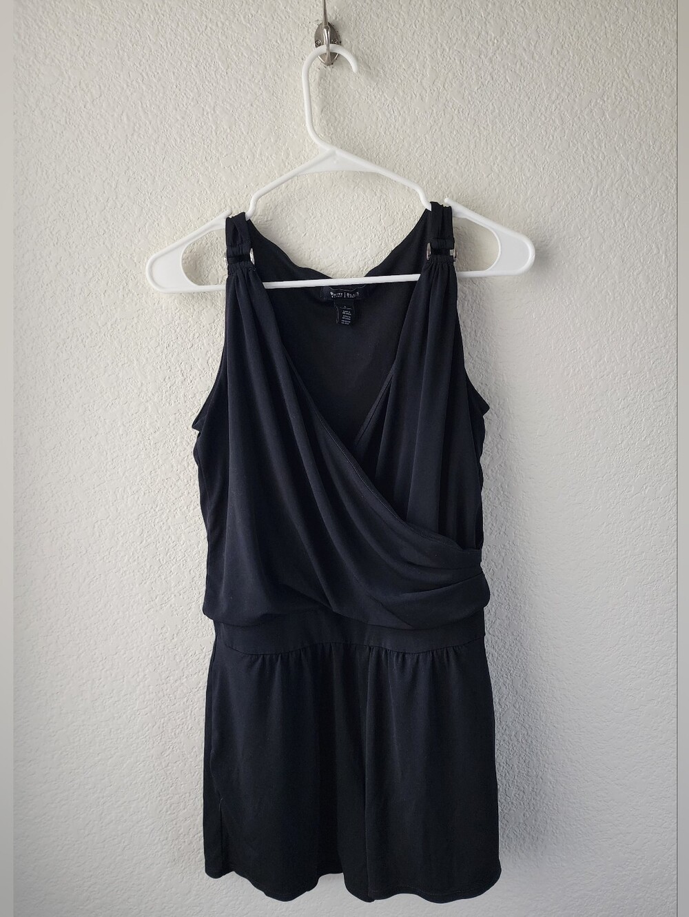 White House Black Market Black Romper